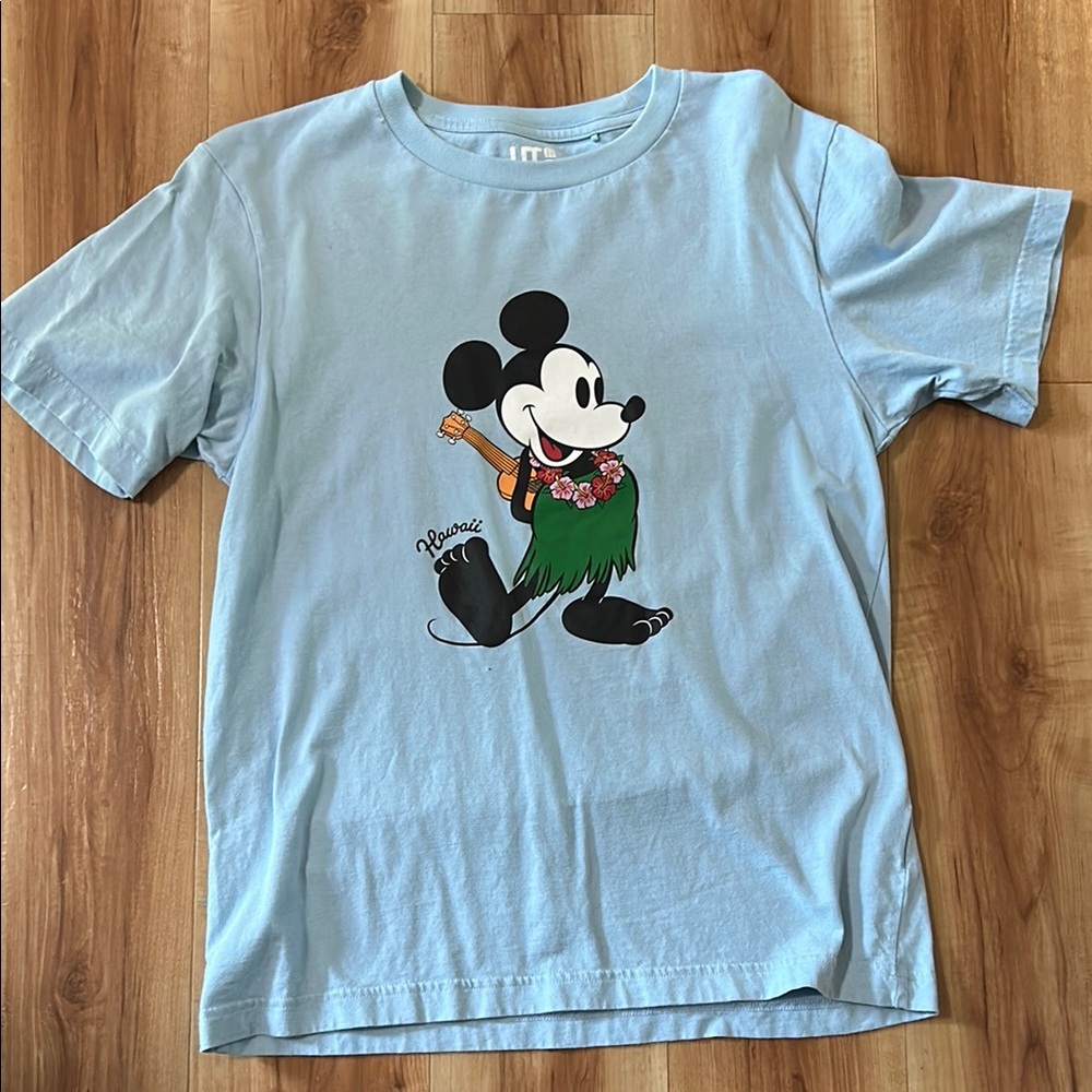 Disney Blue Mickey Mouse Short Sleeve Tee